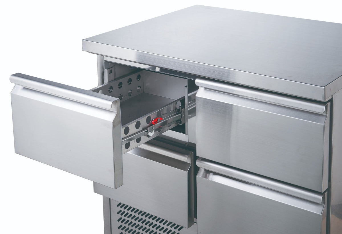 FED - X Four Drawer Compact Workbench Fridge XGNS900 - 4D - Commercial Kitchen Appliances