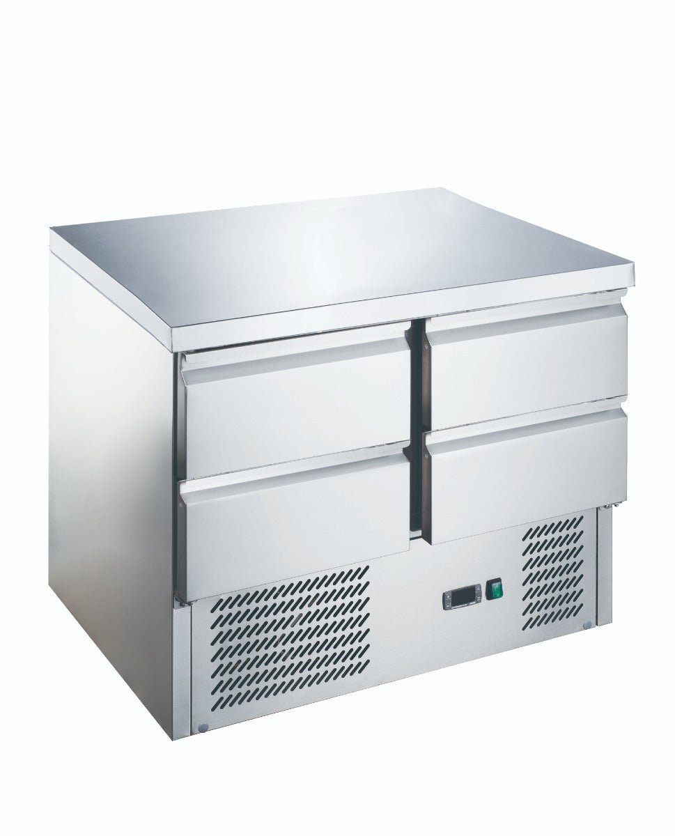 FED - X Four Drawer Compact Workbench Fridge XGNS900 - 4D - Commercial Kitchen Appliances