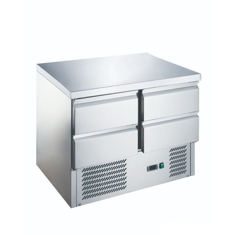 FED - X Four Drawer Compact Workbench Fridge XGNS900 - 4D - Commercial Kitchen Appliances