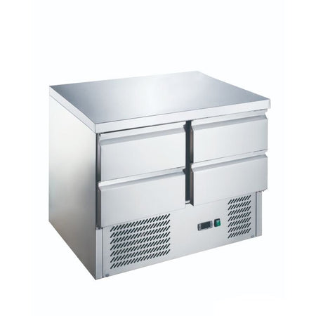 FED - X Four Drawer Compact Workbench Fridge XGNS900 - 4D - Commercial Kitchen Appliances