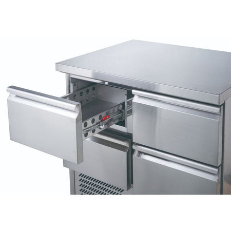 FED - X Four Drawer Compact Workbench Fridge XGNS900 - 4D - Commercial Kitchen Appliances