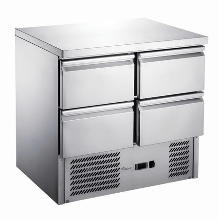 FED - X Four Drawer Compact Workbench Fridge XGNS900 - 4D - Commercial Kitchen Appliances