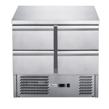 FED-X Four Drawer Compact Workbench Fridge XGNS900-4D - XGNS900-4D
