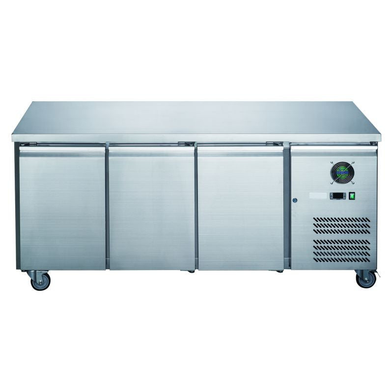 FED-X S/S Three Door Bench Freezer XUB7F18S3V - XUB7F18S3V