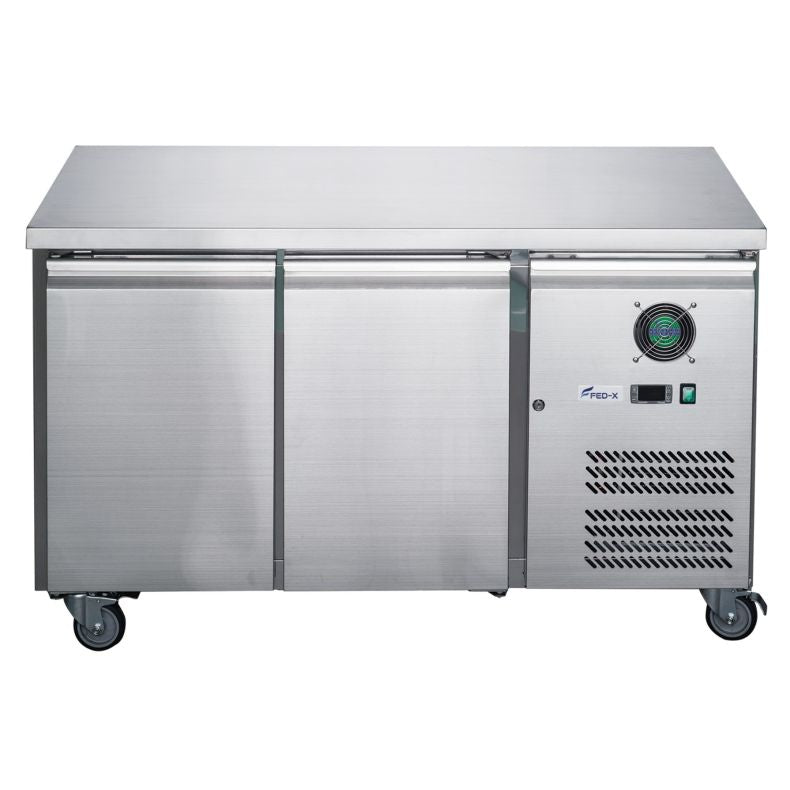 FED-X S/S Two Door Bench Fridge XUB6C13S2V - XUB6C13S2V
