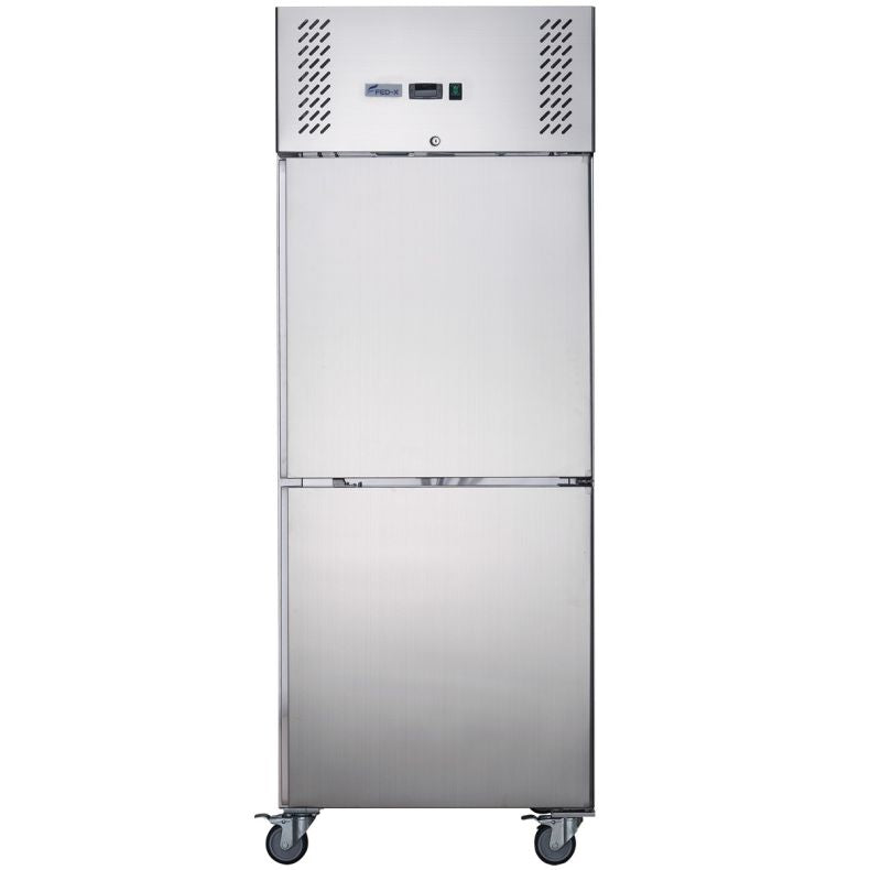 FED-X S/S Two Door Upright Freezer XURF600S1V - XURF600S1V