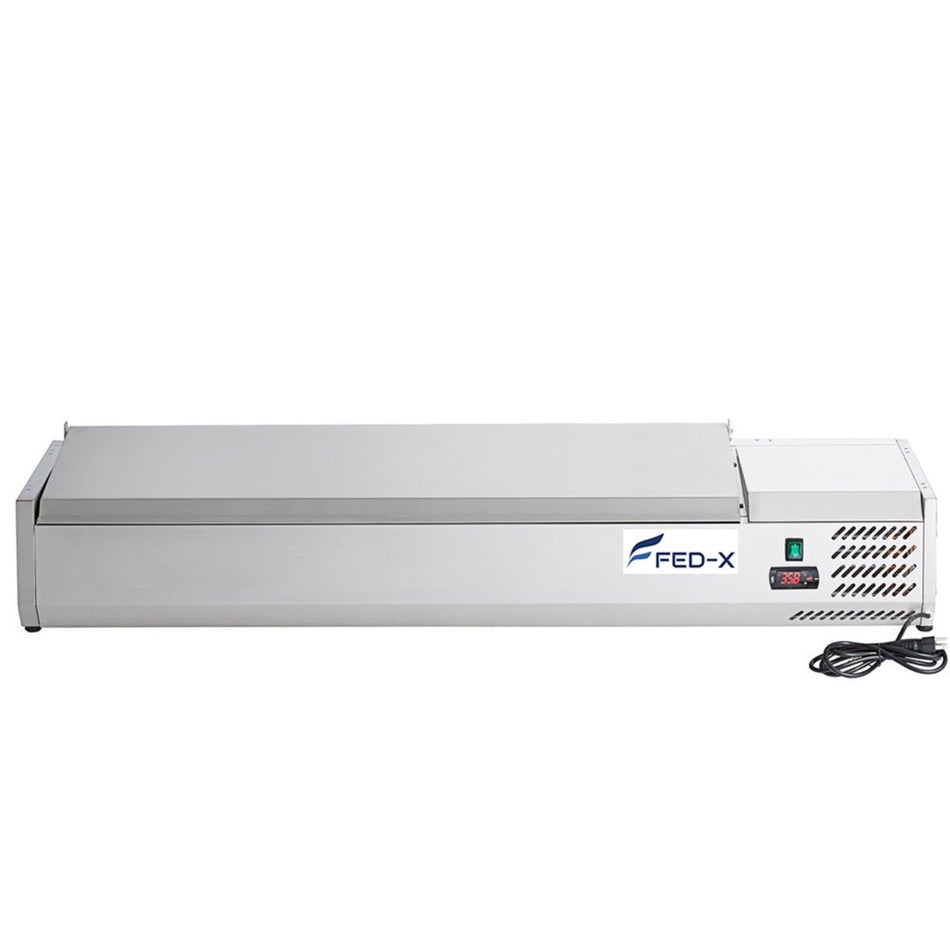 FED - X Salad Bench With Stainless Steel Lid XVRX1500/380S - Commercial Kitchen Appliances