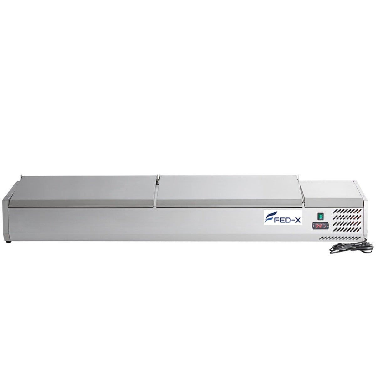 FED - X Salad Bench With Stainless Steel Lids XVRX2000/380S - Commercial Kitchen Appliances