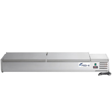 FED - X Salad Bench With Stainless Steel Lids XVRX2000/380S - Commercial Kitchen Appliances