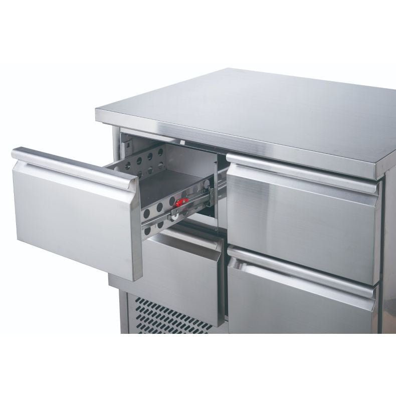 FED - X Six Drawer Compact Workbench Fridge XGNS1300 - 6D - Commercial Kitchen Appliances