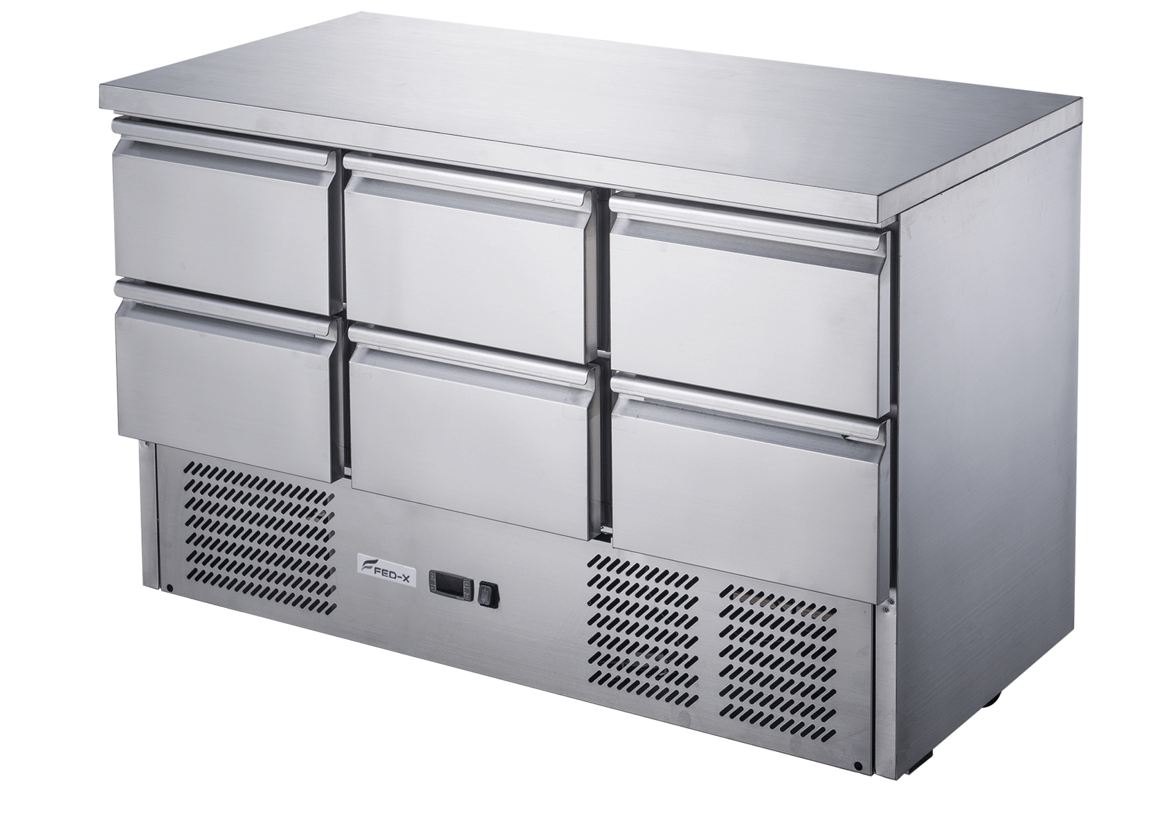 FED - X Six Drawer Salad Prep Fridge XGNS1300D - 6D - Commercial Kitchen Appliances