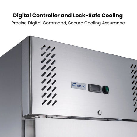 FED - X S/S Double Door Upright Fridge 1200L XURC1200SFV - Commercial Kitchen Appliances