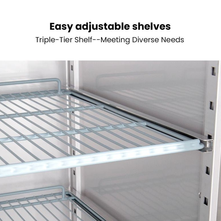 FED - X S/S Double Door Upright Fridge 1200L XURC1200SFV - Commercial Kitchen Appliances
