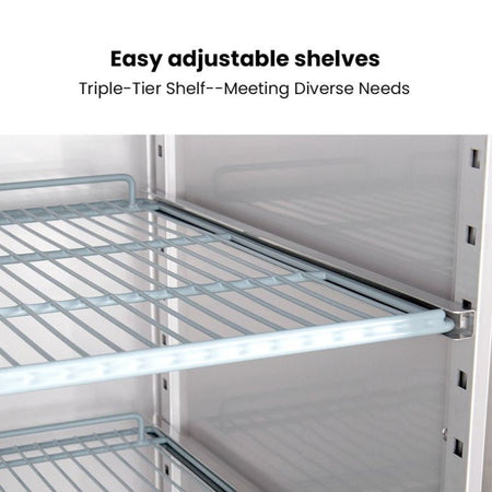 FED - X S/S Double Door Upright Fridge 1200L XURC1200SFV - Commercial Kitchen Appliances