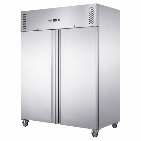 FED-X S/S Double Door Upright Storage Freezer 1236L - XURF1200SFV - Commercial Kitchen Appliances