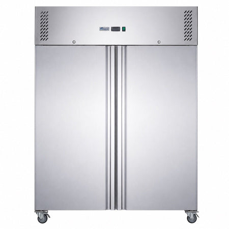 FED-X S/S Double Door Upright Storage Freezer 1236L - XURF1200SFV - Commercial Kitchen Appliances