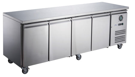 FED - X S/S Four Door Bench Fridge XUB6C22S4V - Commercial Kitchen Appliances