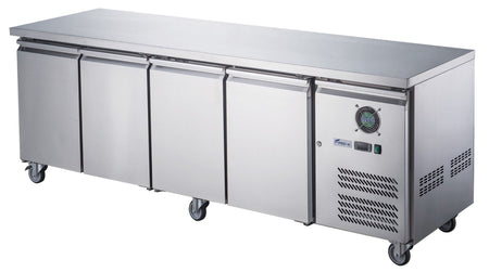 FED - X S/S Four Door Bench Fridge XUB6C22S4V - Commercial Kitchen Appliances