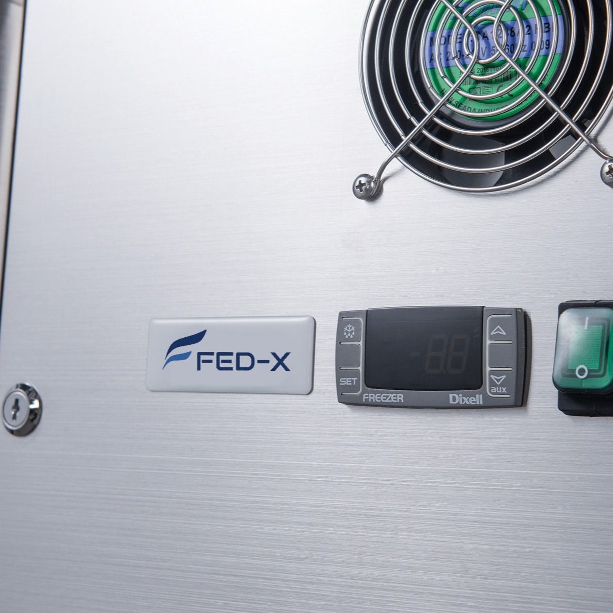 FED - X S/S Four Door Bench Fridge XUB6C22S4V - Commercial Kitchen Appliances