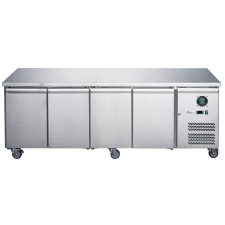 FED - X S/S Four Door Bench Fridge XUB7C22S4V - Commercial Kitchen Appliances