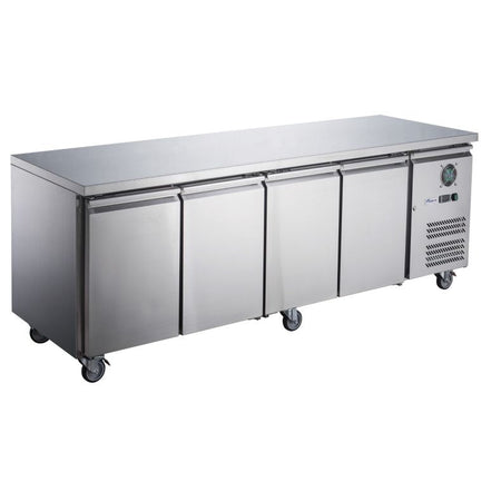 FED - X S/S Four Door Bench Fridge XUB7C22S4V - Commercial Kitchen Appliances