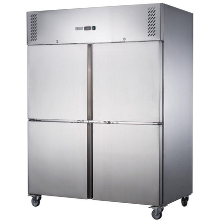 FED - X S/S Four Door Upright Freezer XURF1200S2V - Commercial Kitchen Appliances
