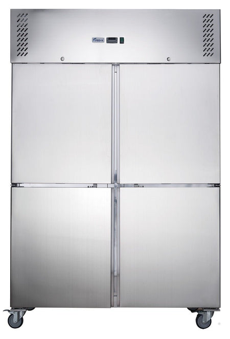 FED - X S/S Four Door Upright Fridge 1200L XURC1200S2V - Commercial Kitchen Appliances