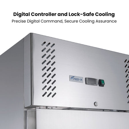 FED - X S/S Four Door Upright Fridge 1200L XURC1200S2V - Commercial Kitchen Appliances