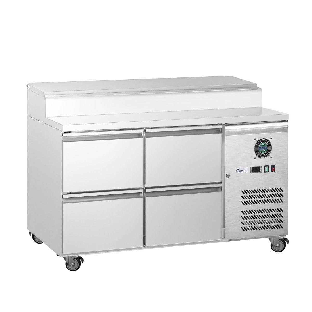 FED - X S/S Four Drawer Sandwich Counter XSS7C13S2V - 4D - Commercial Kitchen Appliances