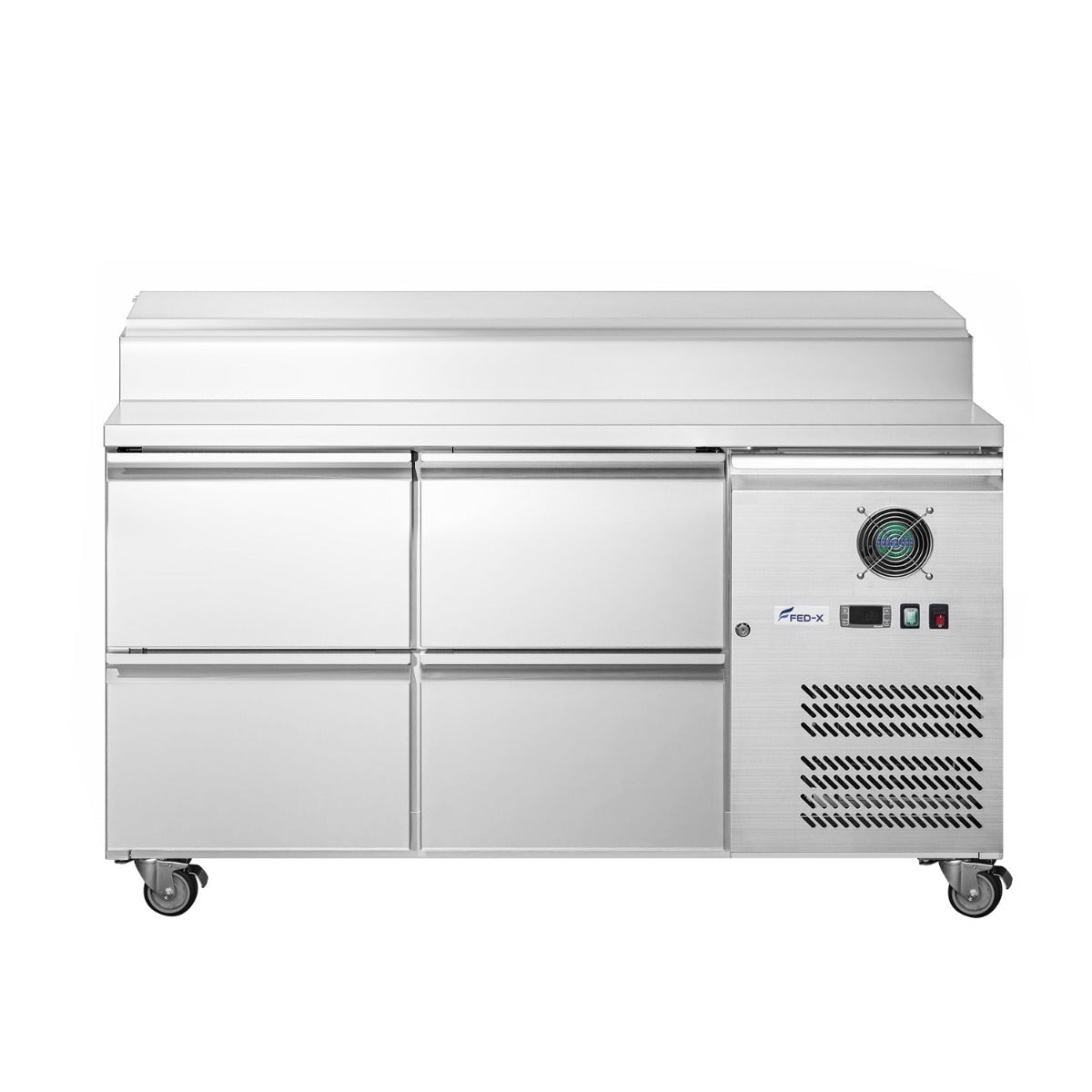 FED-X S/S Four Drawer Sandwich Counter XSS7C13S2V-4D - Commercial Kitchen Appliances