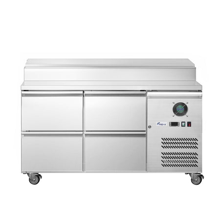 FED-X S/S Four Drawer Sandwich Counter XSS7C13S2V-4D - Commercial Kitchen Appliances