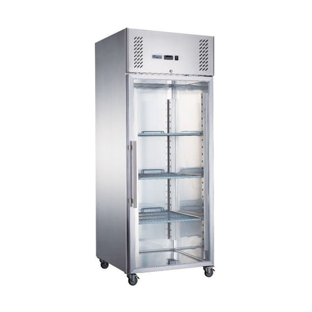 FED - X S/S Full Glass Door Upright Fridge XURC600G1V - Commercial Kitchen Appliances