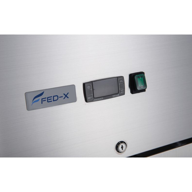 FED - X S/S Full Glass Door Upright Fridge XURC600G1V - Commercial Kitchen Appliances