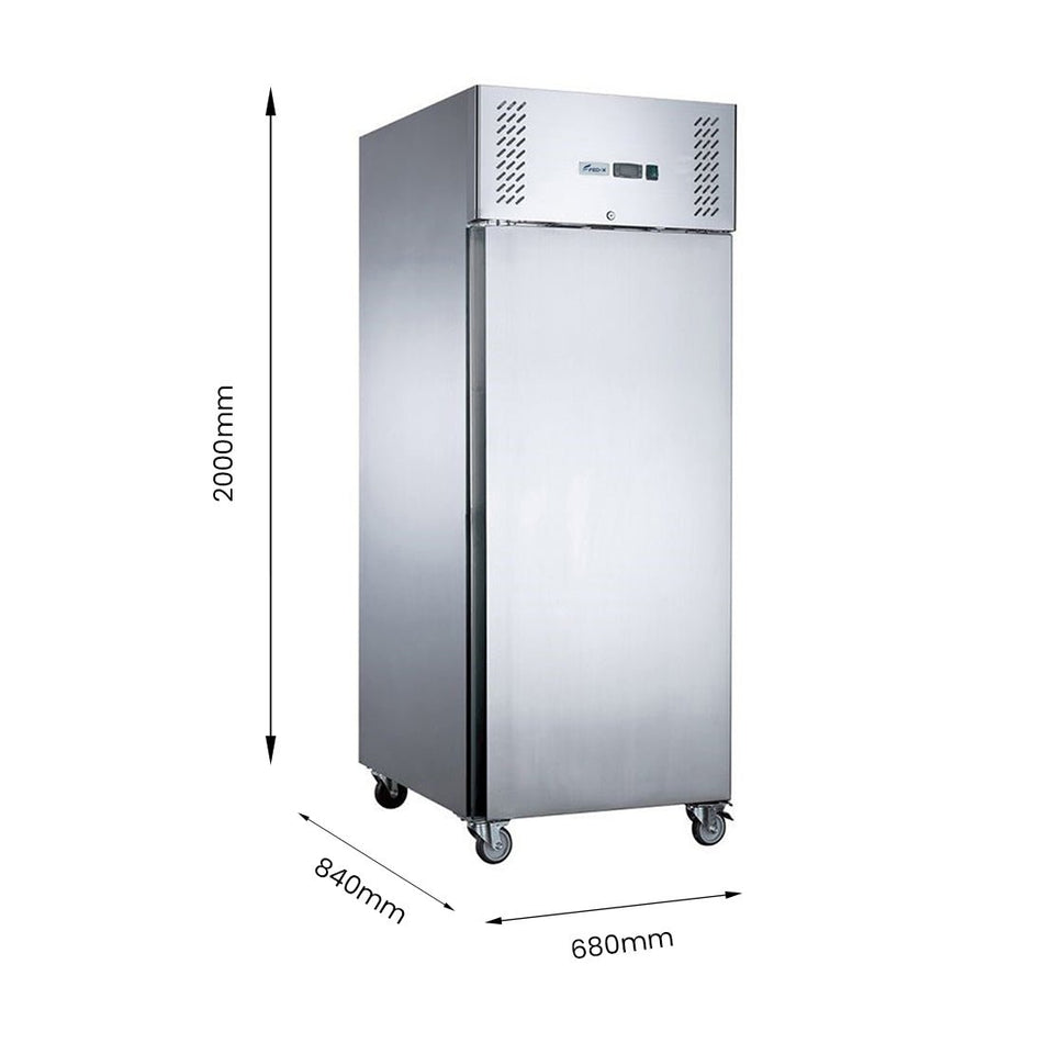 FED - X S/S Single Door Upright Freezer XURF400SFV - Commercial Kitchen Appliances