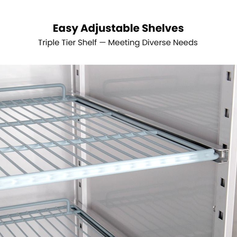 FED - X S/S Single Door Upright Fridge 429L XURC400SFV - Commercial Kitchen Appliances