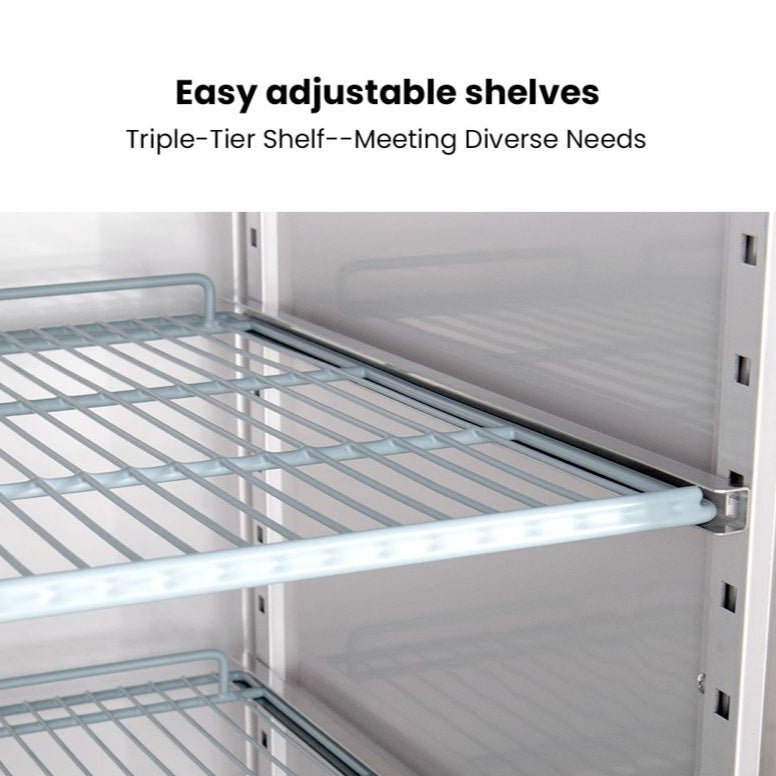 FED - X S/S Single Door Upright Fridge 650L XURC650SFV - Commercial Kitchen Appliances