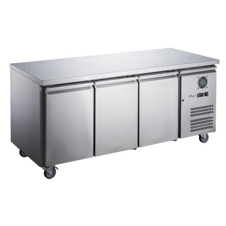 FED - X S/S Three Door Bench Freezer XUB7F18S3V - Commercial Kitchen Appliances