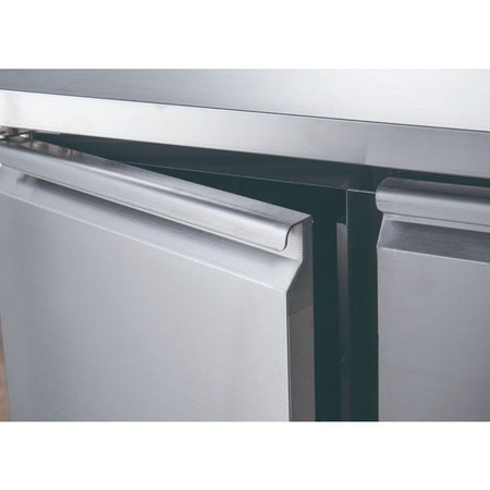 FED - X S/S Three Door Bench Freezer XUB7F18S3V - Commercial Kitchen Appliances