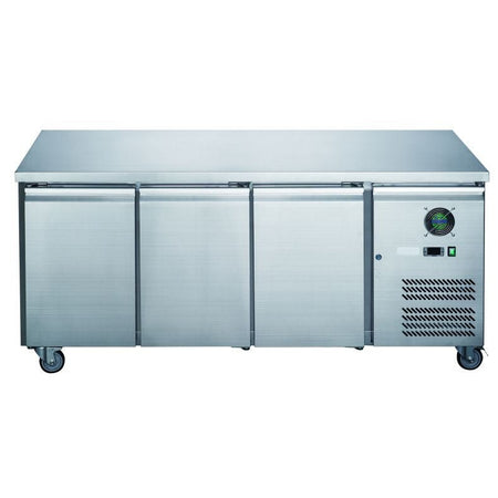 FED - X S/S Three Door Bench Freezer XUB7F18S3V - Commercial Kitchen Appliances