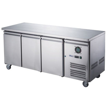 FED - X S/S Three Door Bench Fridge XUB6C18S3V - Commercial Kitchen Appliances