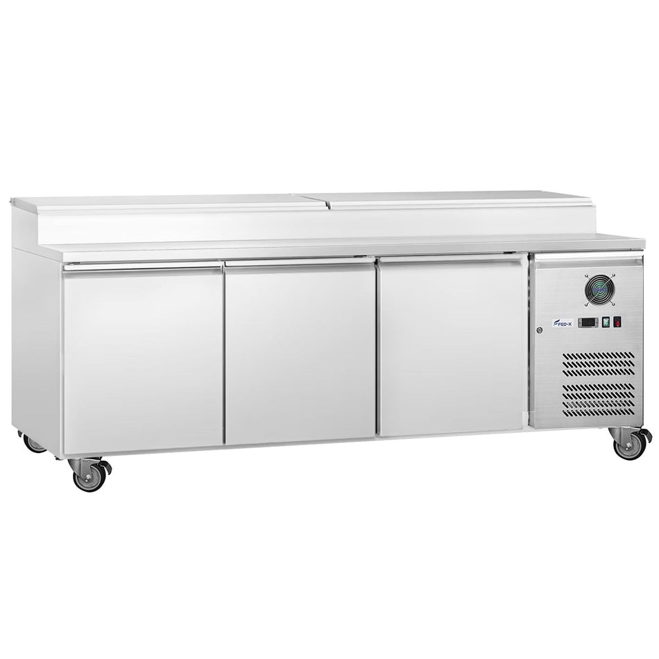 FED - X S/S Three Door Sandwich Counter XSS7C18S3V - Commercial Kitchen Appliances