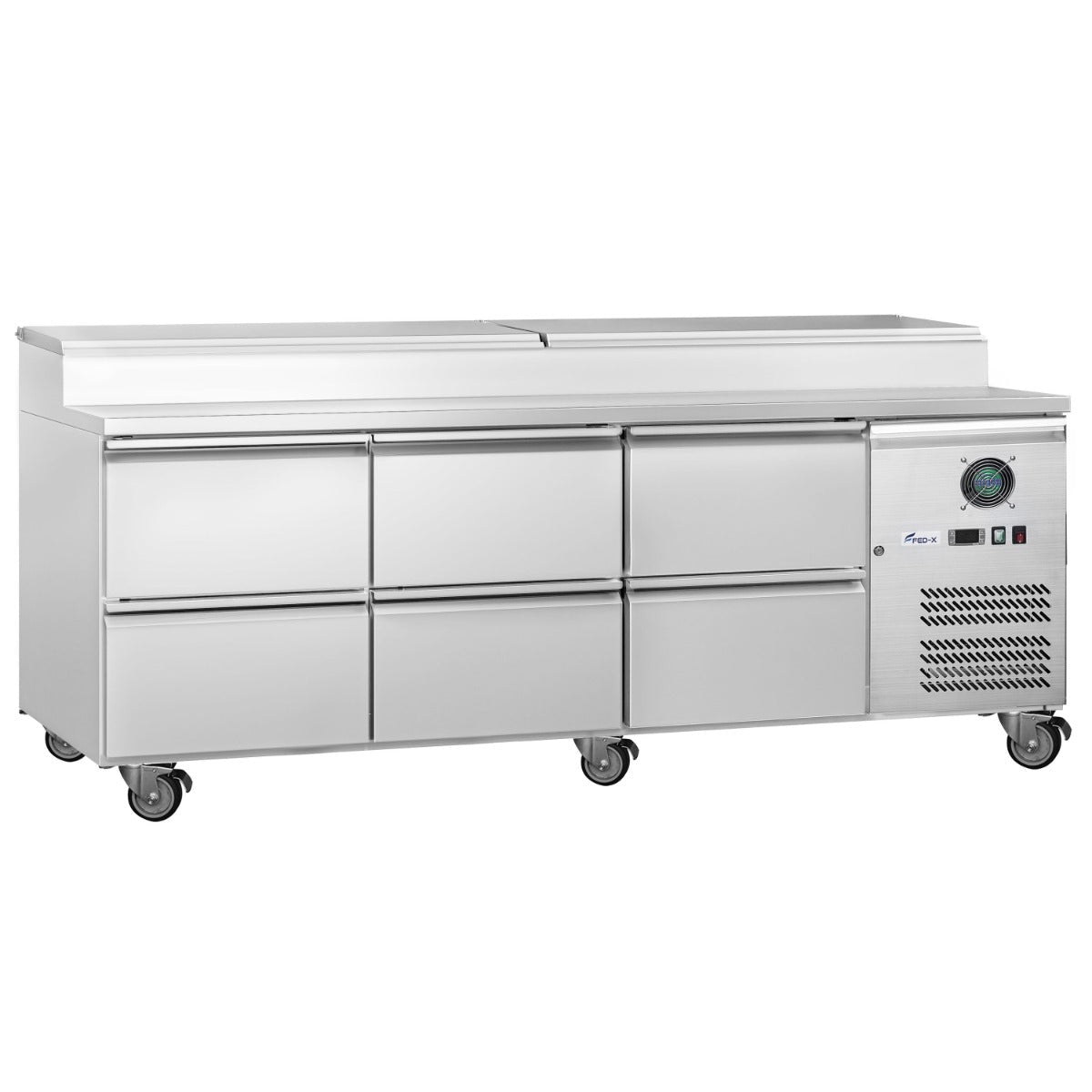 FED - X S/S Three Door Sandwich Counter XSS8C20S3V - Commercial Kitchen Appliances