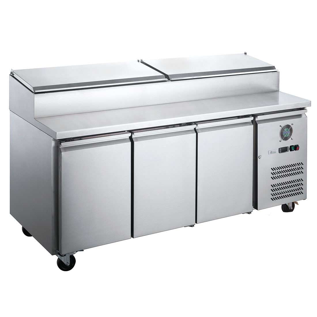 FED-X S/S Three Door Sandwich Counter XSS8C20S3V - Commercial Kitchen Appliances