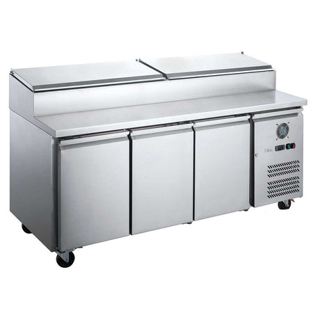 FED-X S/S Three Door Sandwich Counter XSS8C20S3V - Commercial Kitchen Appliances