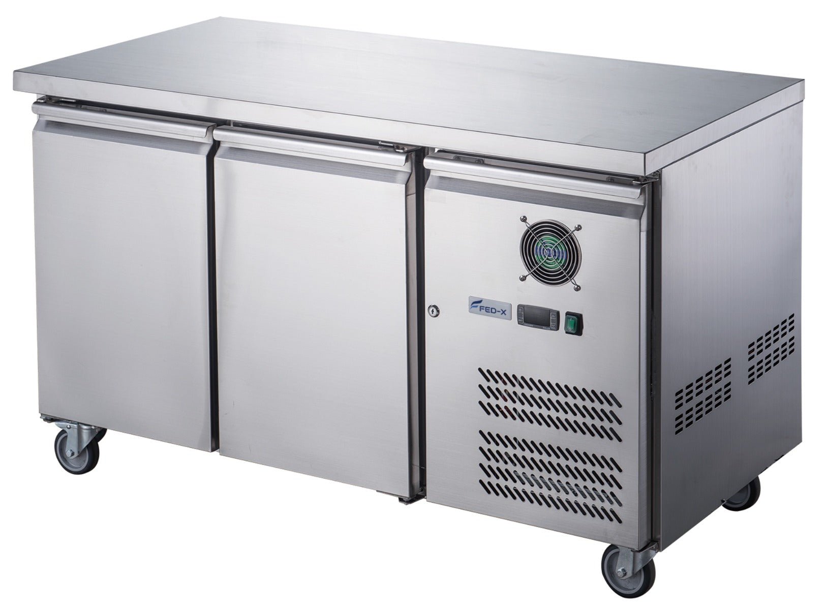 FED - X S/S Two Door Bench Freezer XUB6F13S2V - Commercial Kitchen Appliances