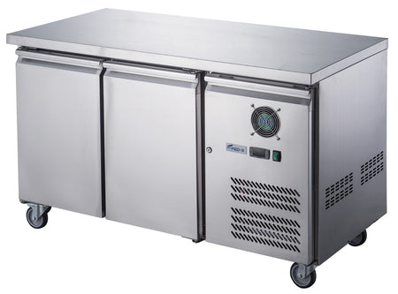 FED - X S/S Two Door Bench Freezer XUB6F13S2V - Commercial Kitchen Appliances
