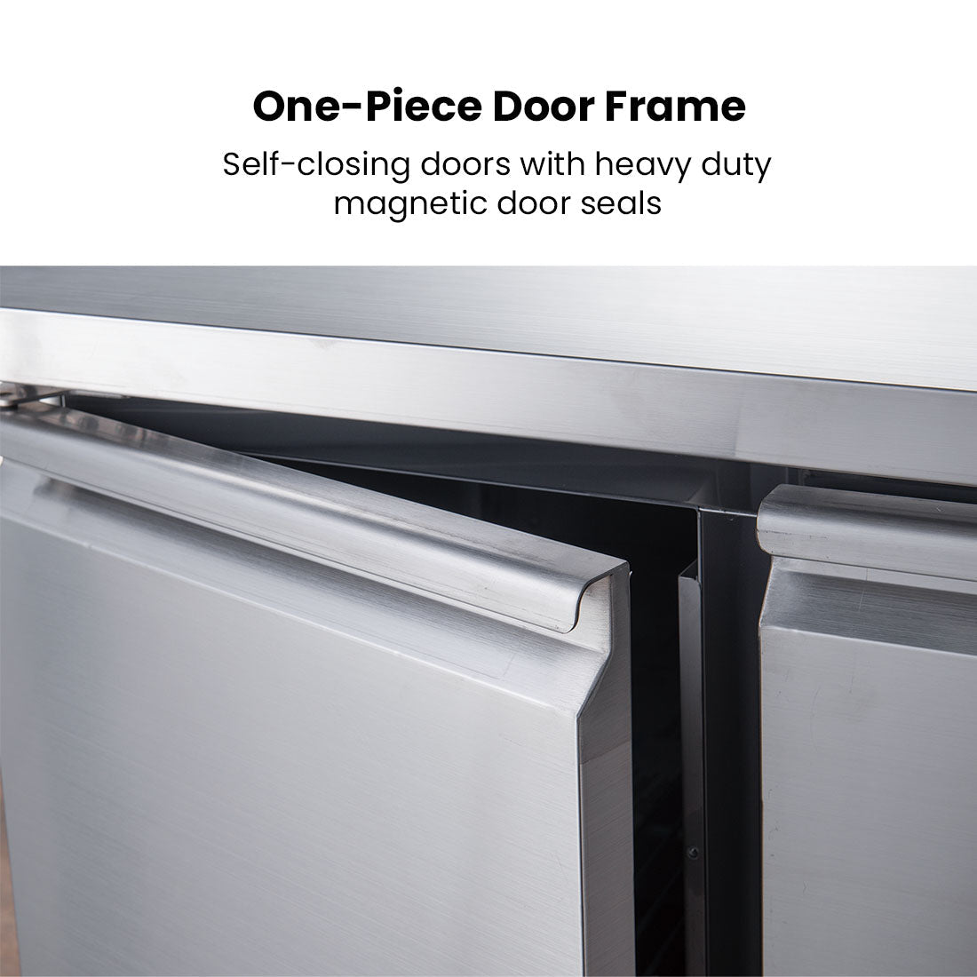 FED - X S/S Two Door Bench Fridge XUB6C13S2V - Commercial Kitchen Appliances