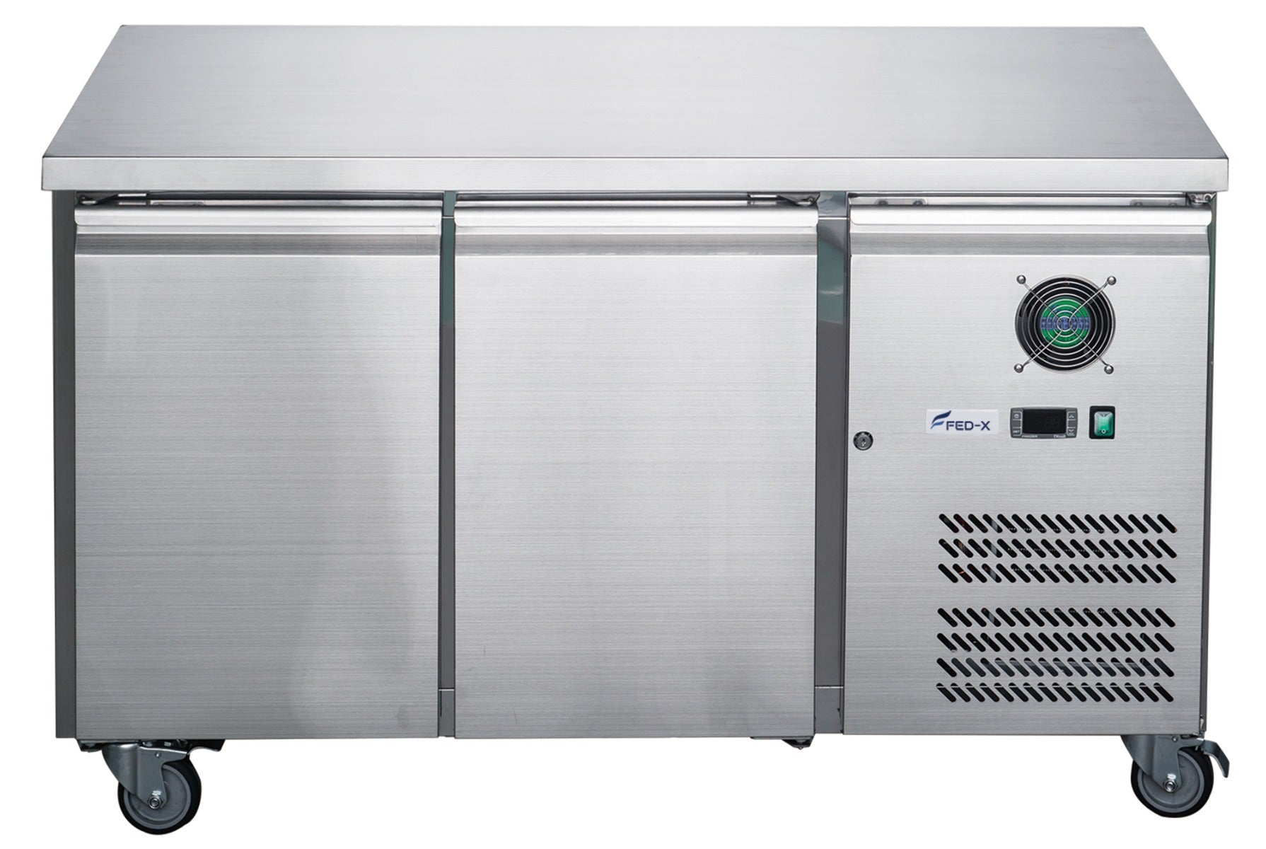 FED - X S/S Two Door Bench Fridge XUB6C13S2V - Commercial Kitchen Appliances