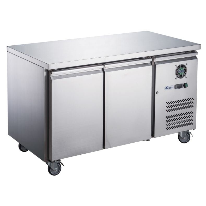 FED - X S/S Two Door Bench Fridge XUB7C13S2V - Commercial Kitchen Appliances