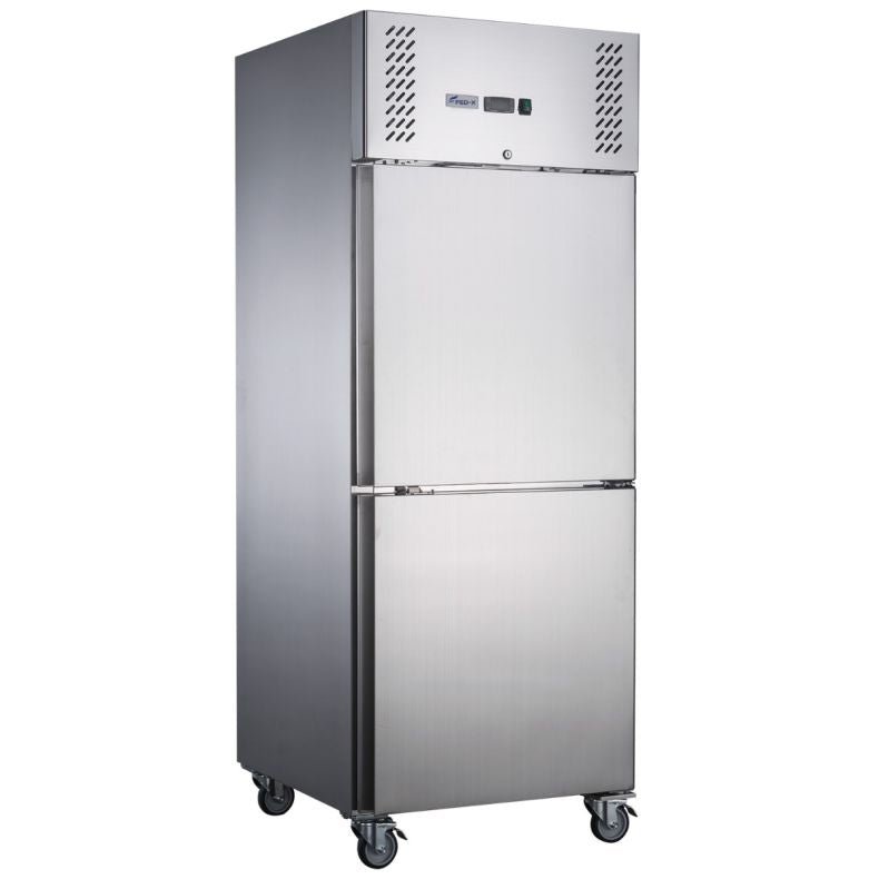 FED - X S/S Two Door Upright Freezer XURF600S1V - Commercial Kitchen Appliances